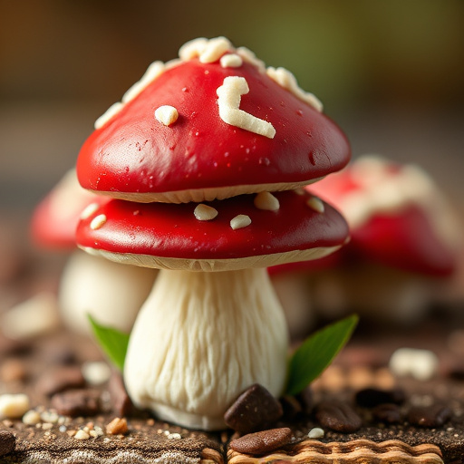 Stacked Magic Mushroom Chocolates Macro