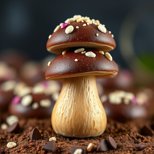 Stacked Magic Mushroom Chocolates Macro
