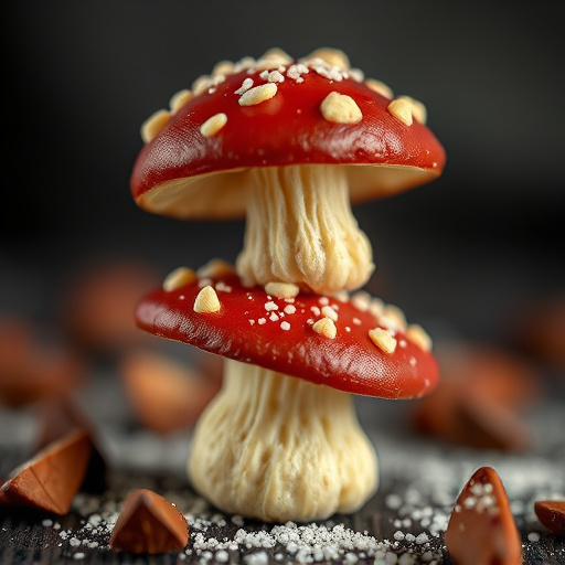 Stacked Magic Mushroom Chocolates Macro