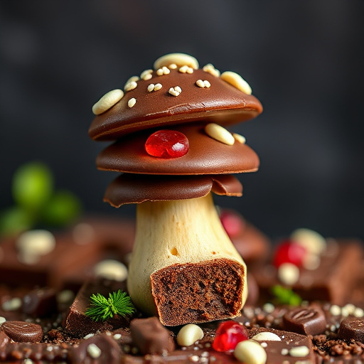 Stacked Magic Mushroom Chocolates Macro