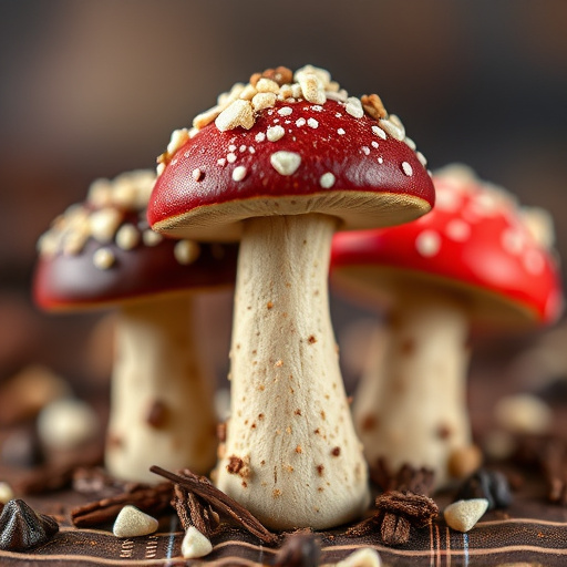 Stacked Magic Mushroom Chocolates Macro