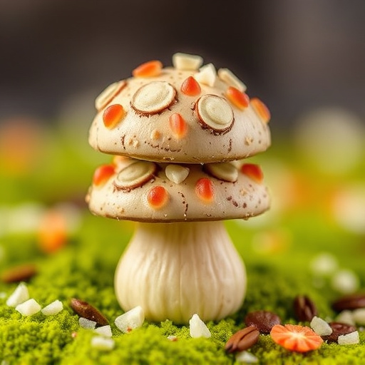 Stacked Magic Mushroom Chocolates Macro