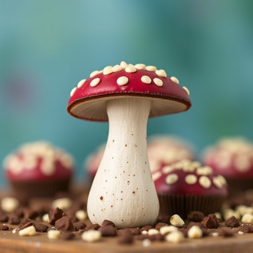 Stacked Magic Mushroom Chocolates Macro