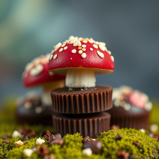 Stacked Magic Mushroom Chocolates Macro