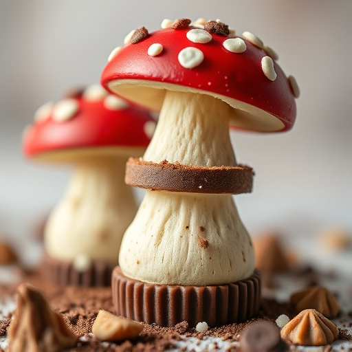 Stacked Magic Mushroom Chocolates Macro