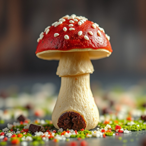 Stacked Magic Mushroom Chocolates Macro