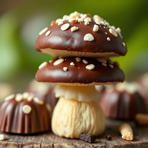 Stacked Magic Mushroom Chocolates Macro