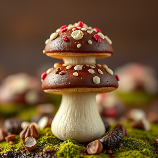 Stacked Magic Mushroom Chocolates Macro