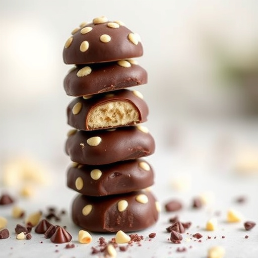 Stacked Magic Mushroom Chocolates Macro