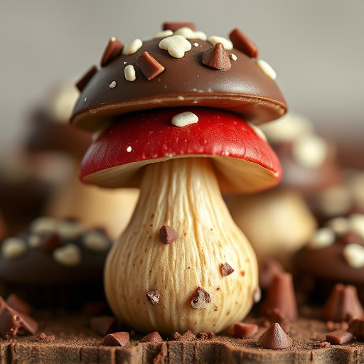 Stacked Magic Mushroom Chocolates Macro