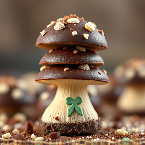 Stacked Magic Mushroom Chocolates Macro