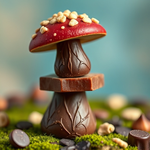Stacked Magic Mushroom Chocolates Macro