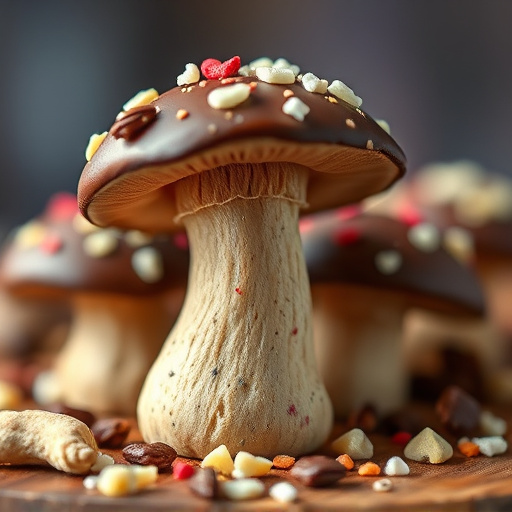 Stacked Magic Mushroom Chocolates Macro