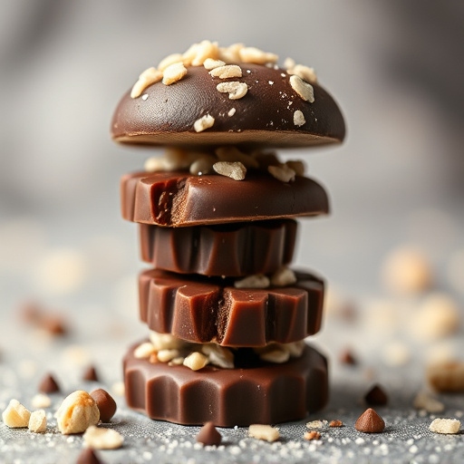 Stacked Magic Mushroom Chocolates Macro