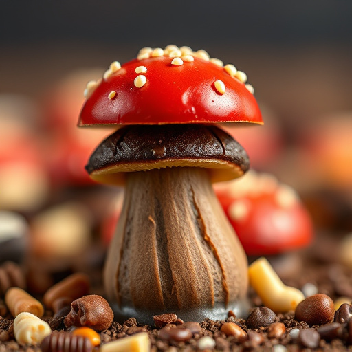 Stacked Magic Mushroom Chocolates Macro