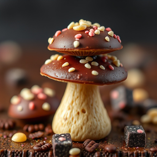 Stacked Magic Mushroom Chocolates Macro
