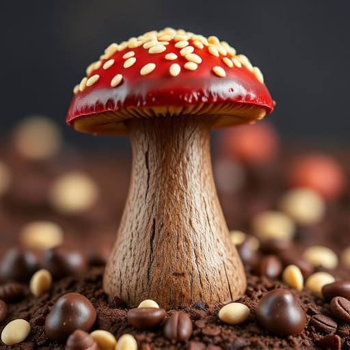 Stacked Magic Mushroom Chocolates Macro
