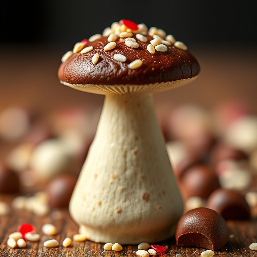 Stacked Magic Mushroom Chocolates Macro