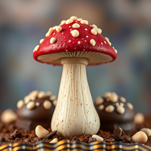 Stacked Magic Mushroom Chocolates Macro