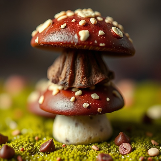 Stacked Magic Mushroom Chocolates Macro