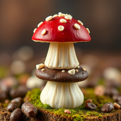 Stacked Magic Mushroom Chocolates Macro