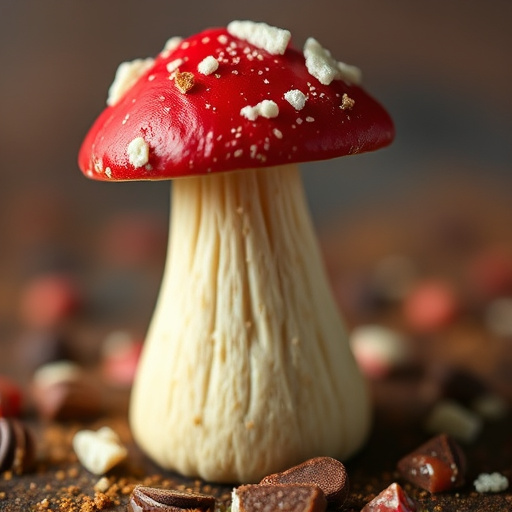 Stacked Magic Mushroom Chocolates Macro