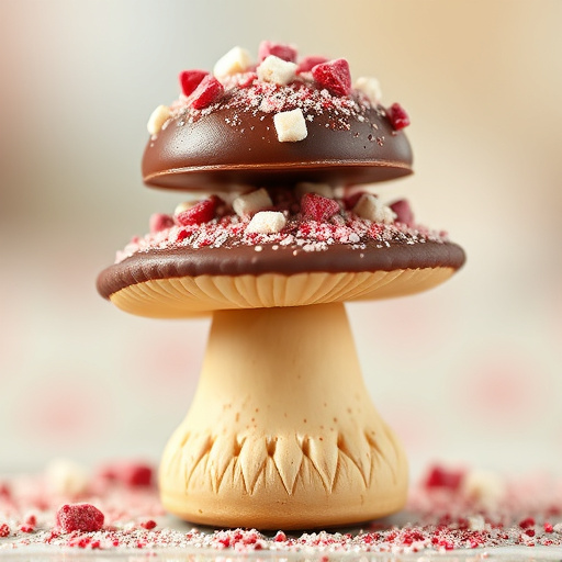 Stacked Magic Mushroom Chocolates Macro