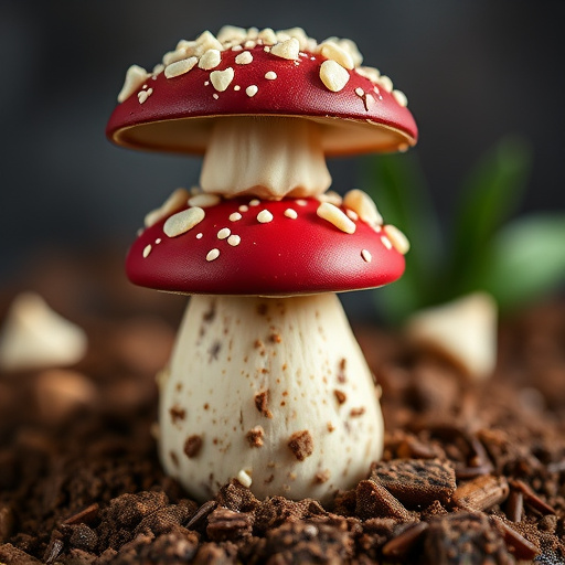 Stacked Magic Mushroom Chocolates Macro