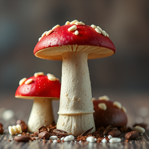 Stacked Magic Mushroom Chocolates Macro