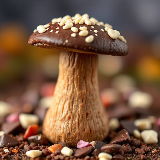 Stacked Magic Mushroom Chocolates Macro