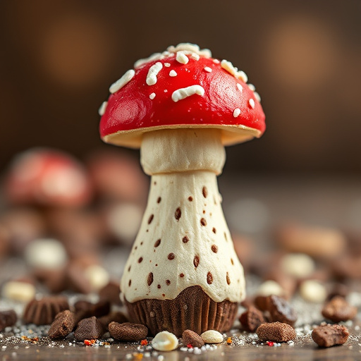 Stacked Magic Mushroom Chocolates Macro