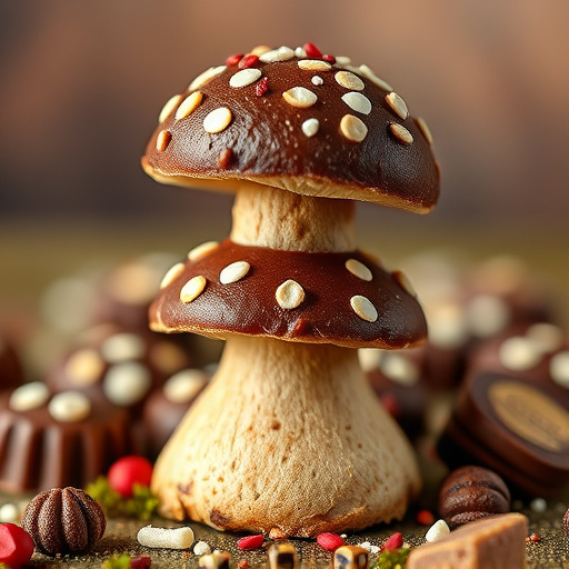 Stacked Magic Mushroom Chocolates Macro