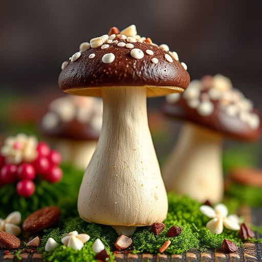 Stacked Magic Mushroom Chocolates Macro
