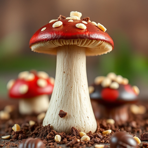 Stacked Magic Mushroom Chocolates Macro