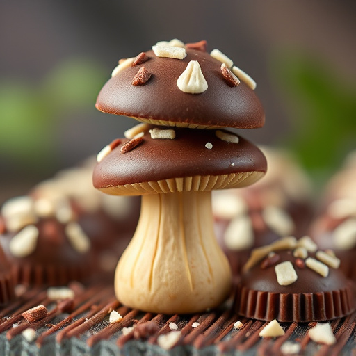 Stacked Magic Mushroom Chocolates Macro