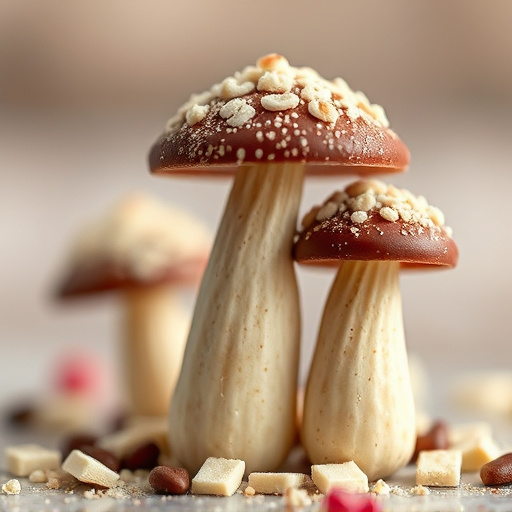Stacked Magic Mushroom Chocolates Macro