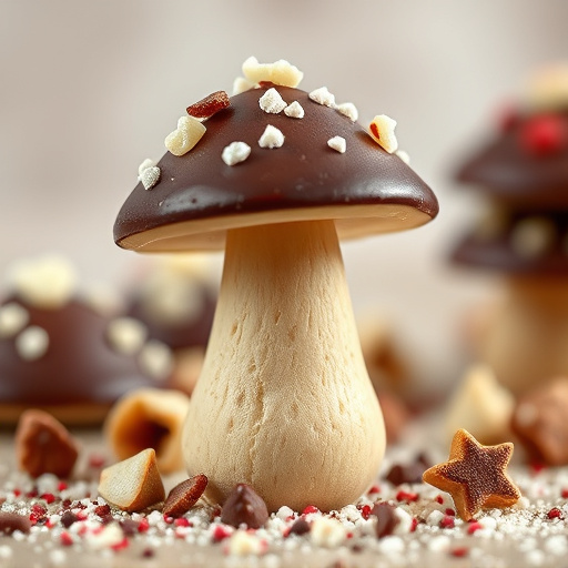 Stacked Magic Mushroom Chocolates Macro