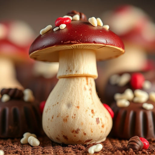 Stacked Magic Mushroom Chocolates Macro