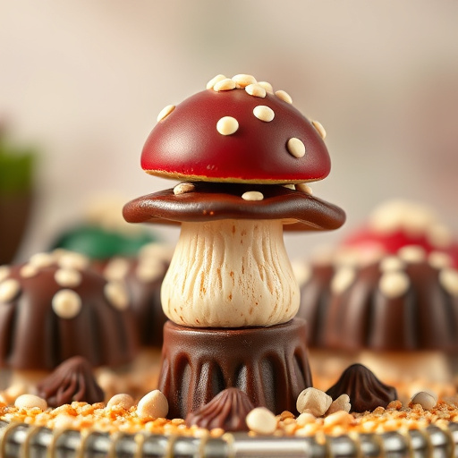 Stacked Magic Mushroom Chocolates Macro