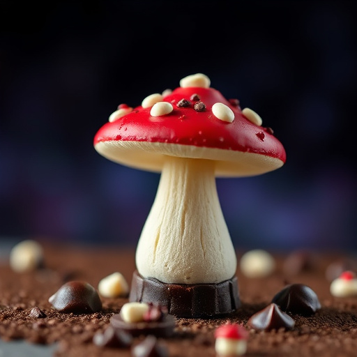 Stacked Magic Mushroom Chocolates Macro
