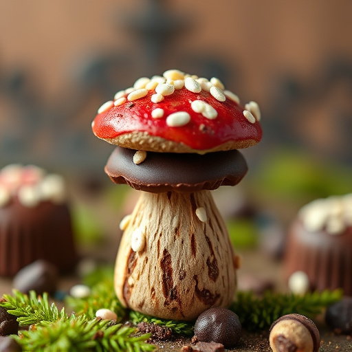 Stacked Magic Mushroom Chocolates Macro