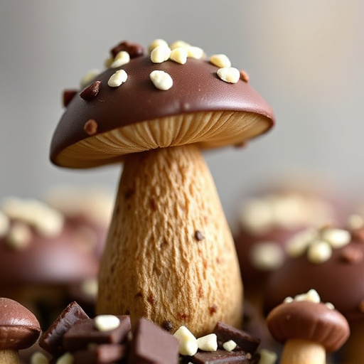 Stacked Magic Mushroom Chocolates Macro