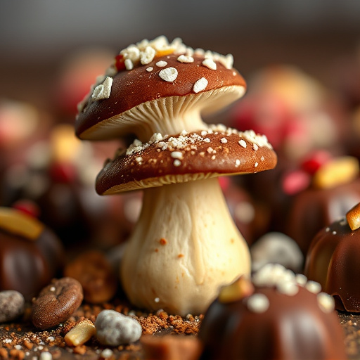 Stacked Magic Mushroom Chocolates Macro