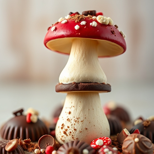 Stacked Magic Mushroom Chocolates Macro