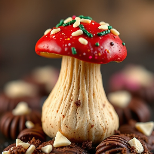 Stacked Magic Mushroom Chocolates Macro