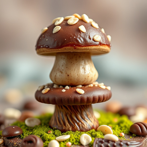 Stacked Magic Mushroom Chocolates Macro