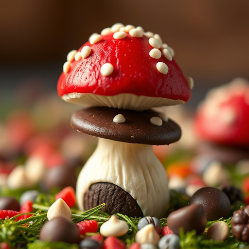 Stacked Magic Mushroom Chocolates Macro
