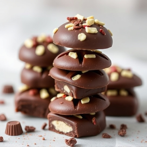 Stacked Magic Mushroom Chocolates Macro