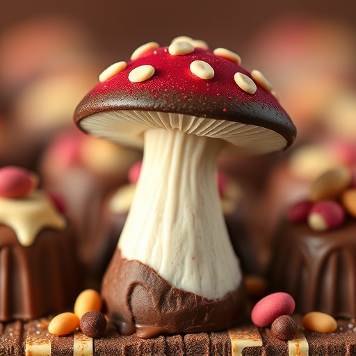 Stacked Magic Mushroom Chocolates Macro