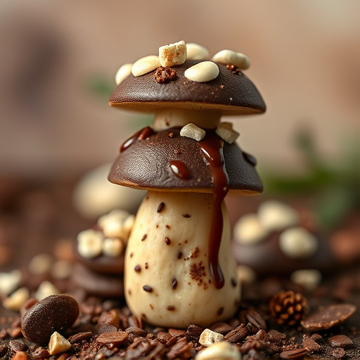 Stacked Magic Mushroom Chocolates Macro